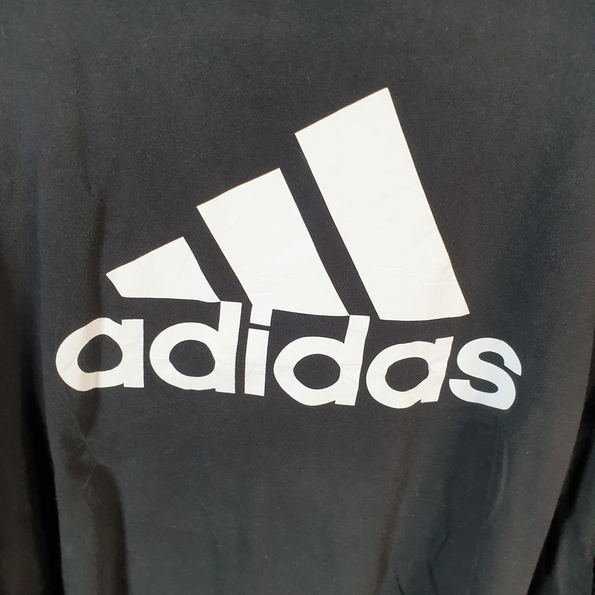 Vintage Adidas Amplifier T Shirt Men’s 2XL Black Three Stripes Logo Athletic