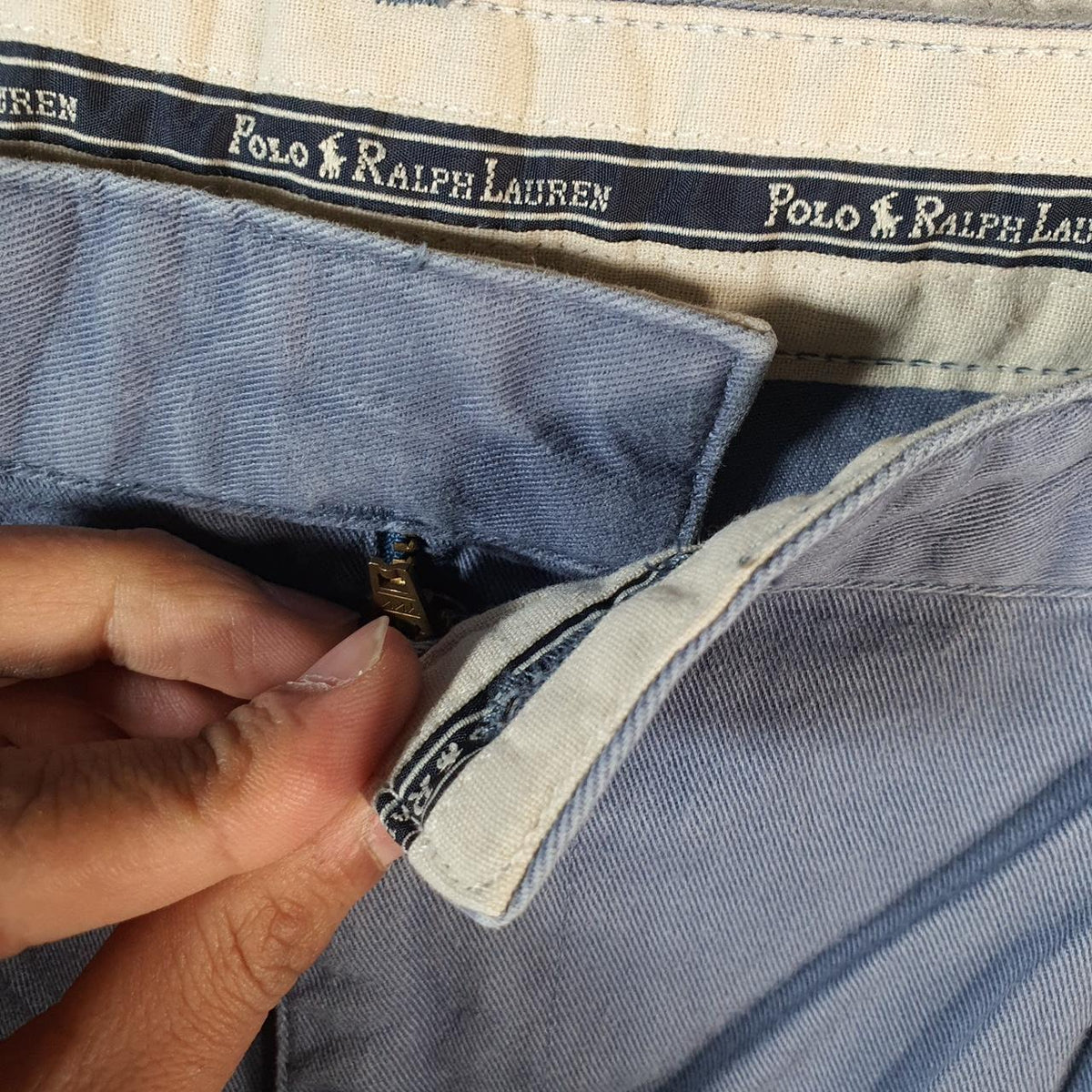 Vintage Ralph Lauren Polo Shorts Jorts Cargo Men’s W40 Blue Baggy Cotton A4656