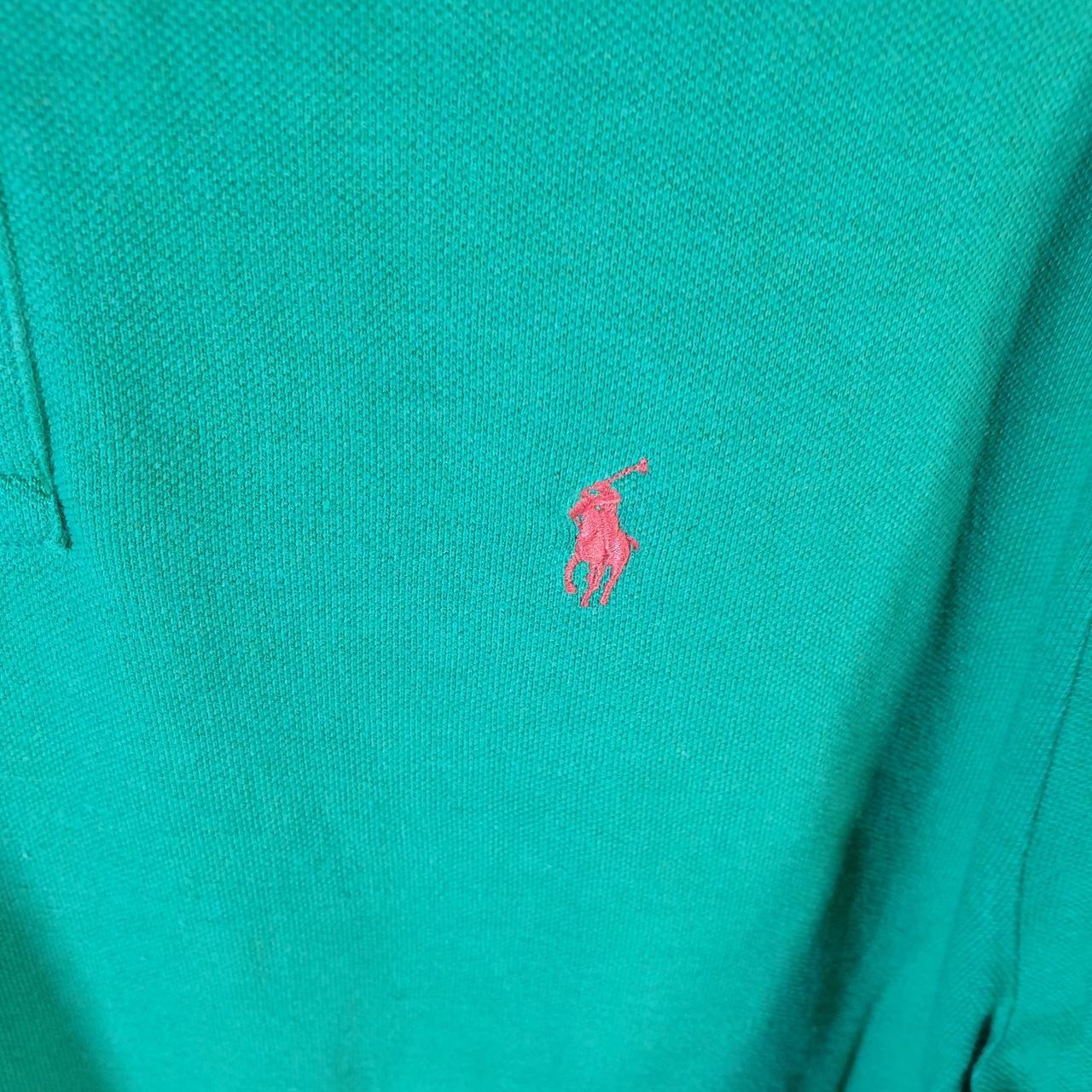 Vintage Ralph Lauren Polo Shirt Men’s Large Green Classic Fit Embroidered Pony