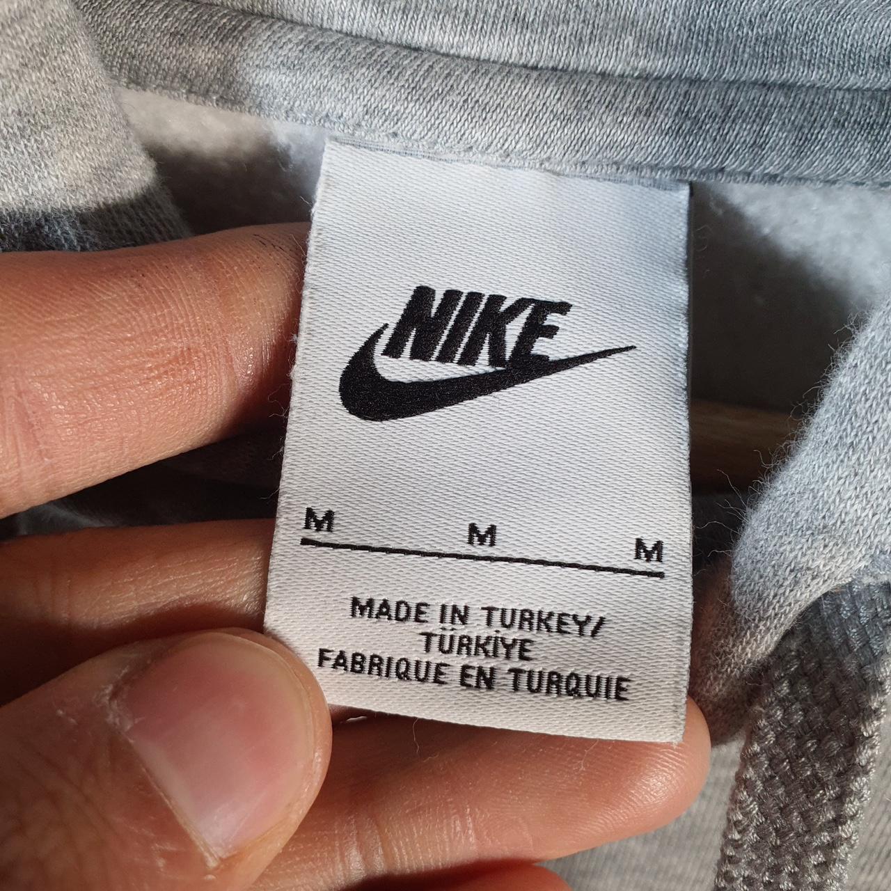 Vintage Nike Athletic Department Hoodie Men’s Medium Grey Swoosh Y2K Pullover Logo