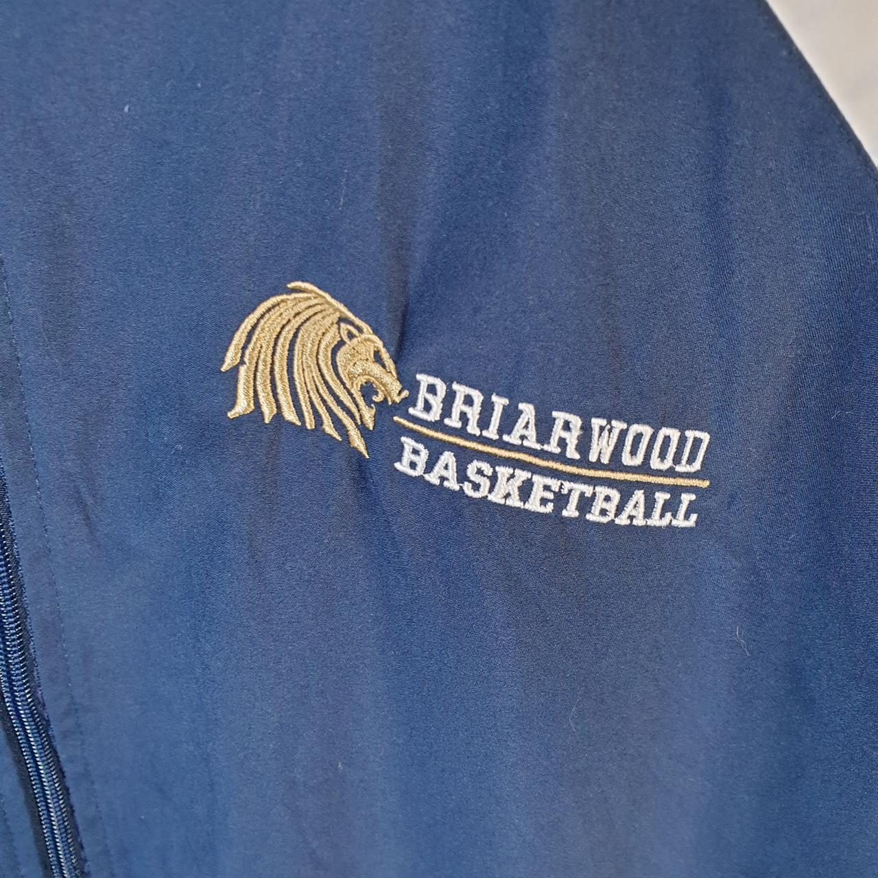 Vintage Russell Athletic Briarwood Basketball qTrack Jacket Men’s Large Blue Full Zip