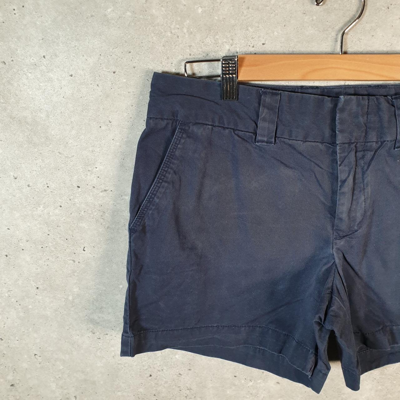 Vintage Tommy Hilfiger Chino Shorts Jorts Cargo Womens W32 Navy Blue Baggy Cotton