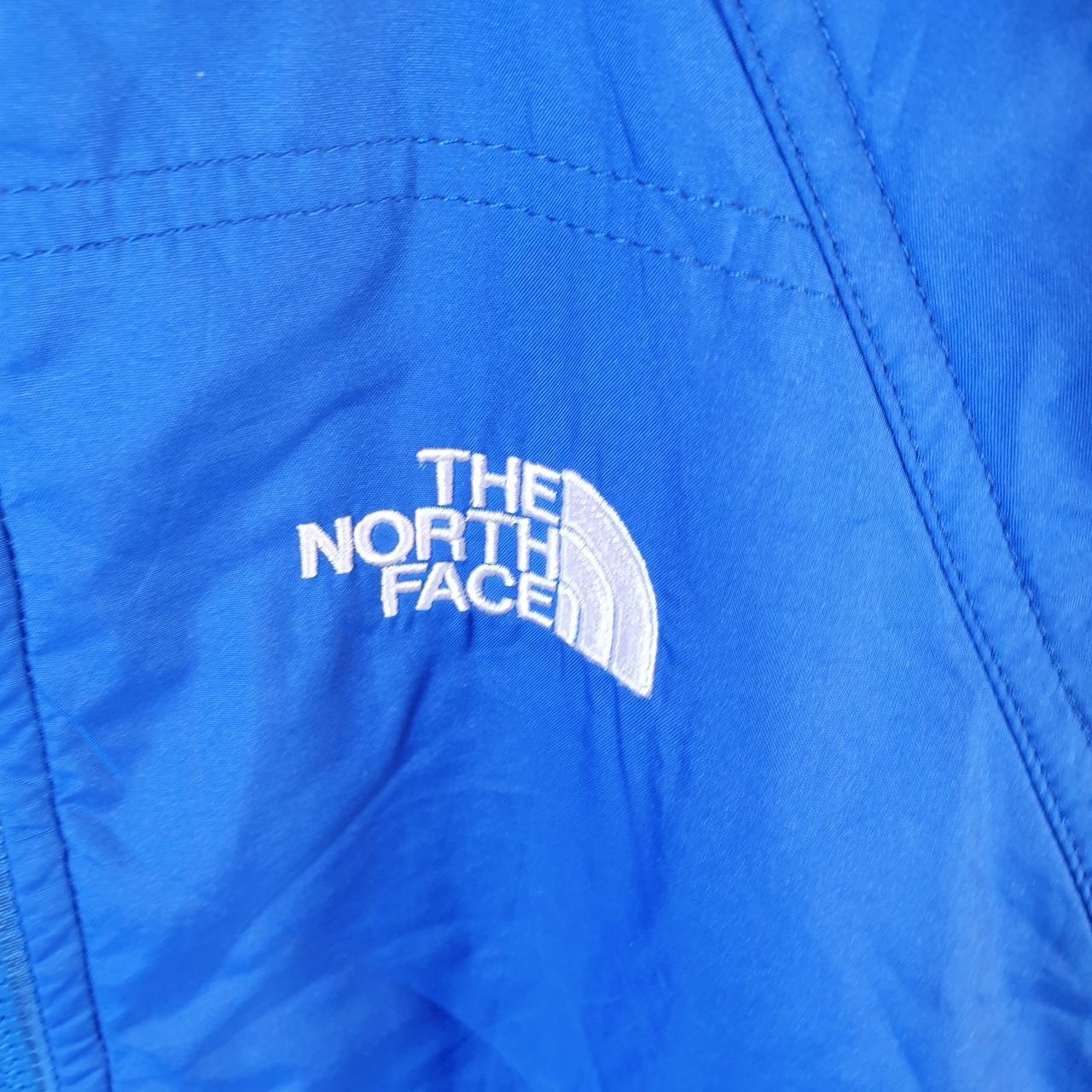 Vintage The North Face TNF Windbreaker Jacket Mens Medium Blue Logo Full Zip Winter