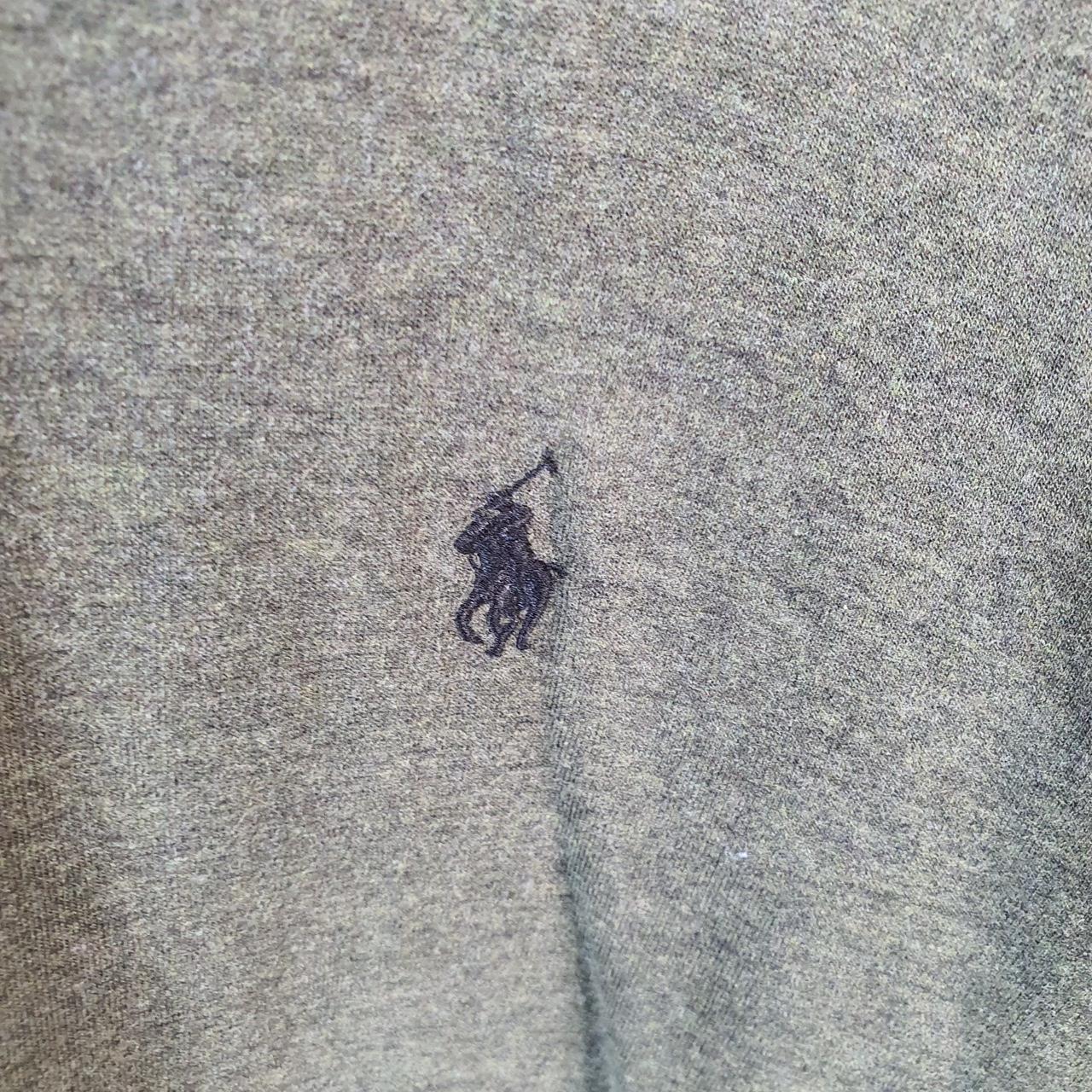 Vintage Ralph Lauren Polo Sweatshirt Men’s XL Khaki Green Cotton 1/4 Zip Pony