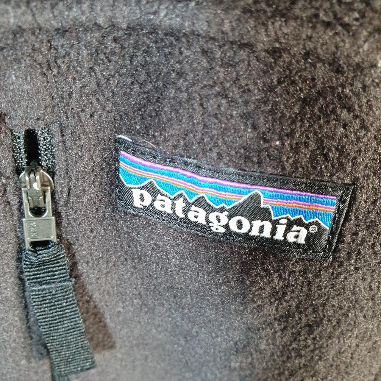 Vintage Patagonia Synchla Sweater Fleece Full Zip Sweatshirt Mens Small Black