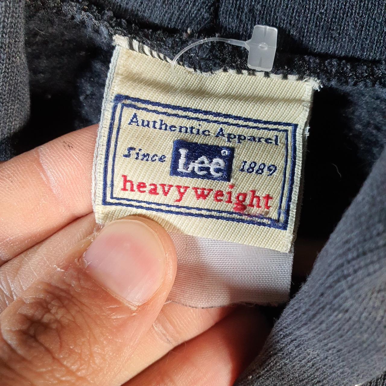 Vintage Lee Heavyweight Hoodie Men’s XL Black USA Ohio State Spellout