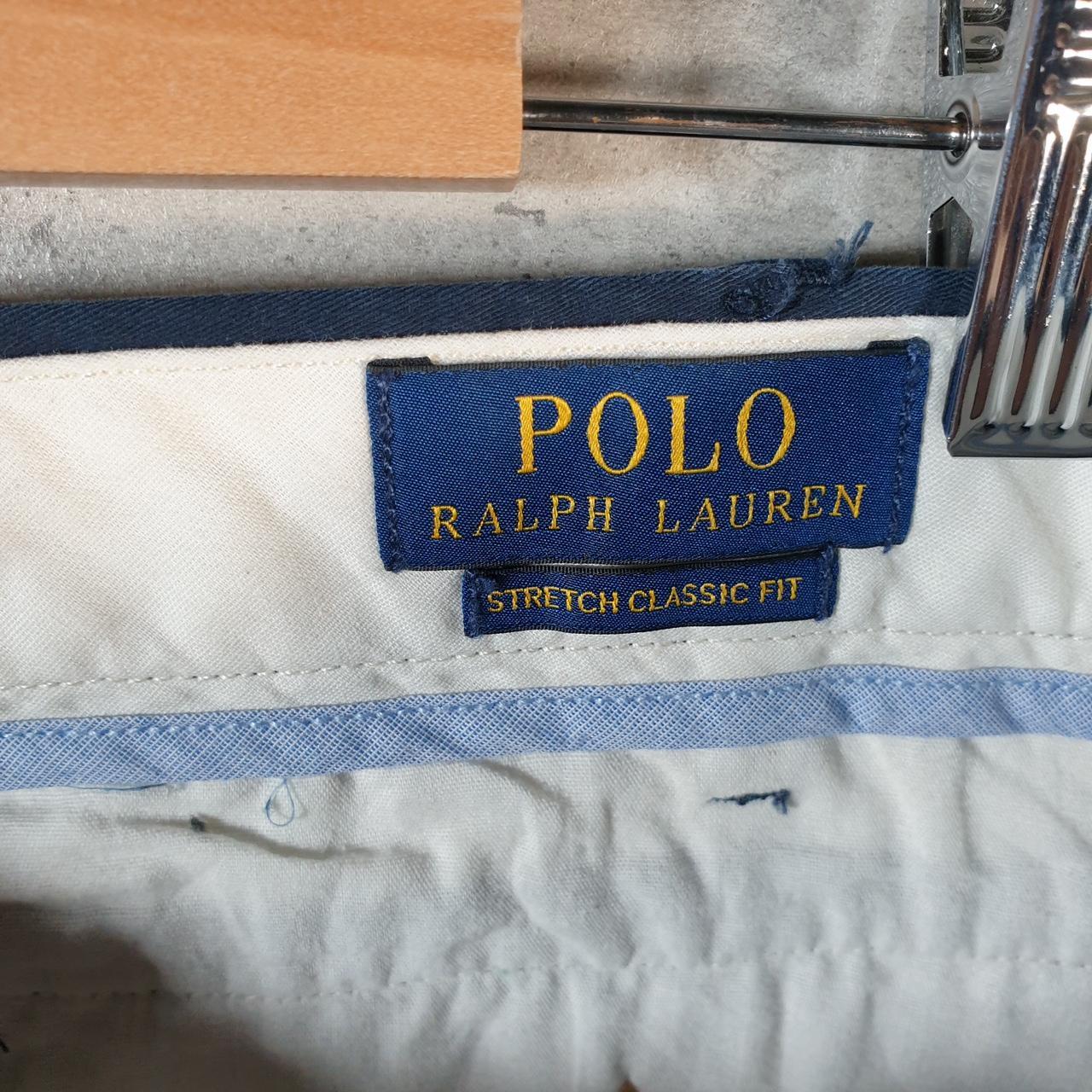 Vintage Ralph Lauren Polo Shorts Jorts Chino Cargo Men’s W38 Navy Blue Baggy Cotton