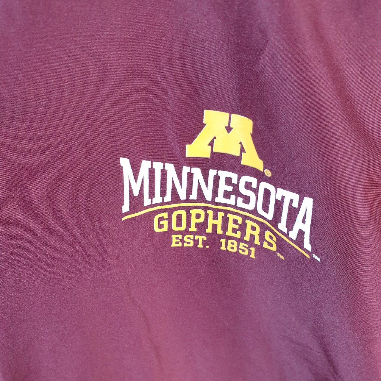 Vintage Champion Windbreaker Track Jacket Mens Small Burgundy Logo 1/4 Zip Minnesota