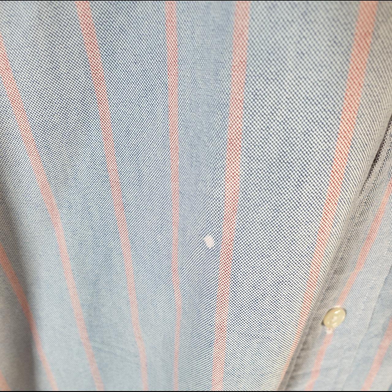 Vintage Ralph Lauren Button Down Shirt Men’s XL Blue Striped The Big Shirt Pony