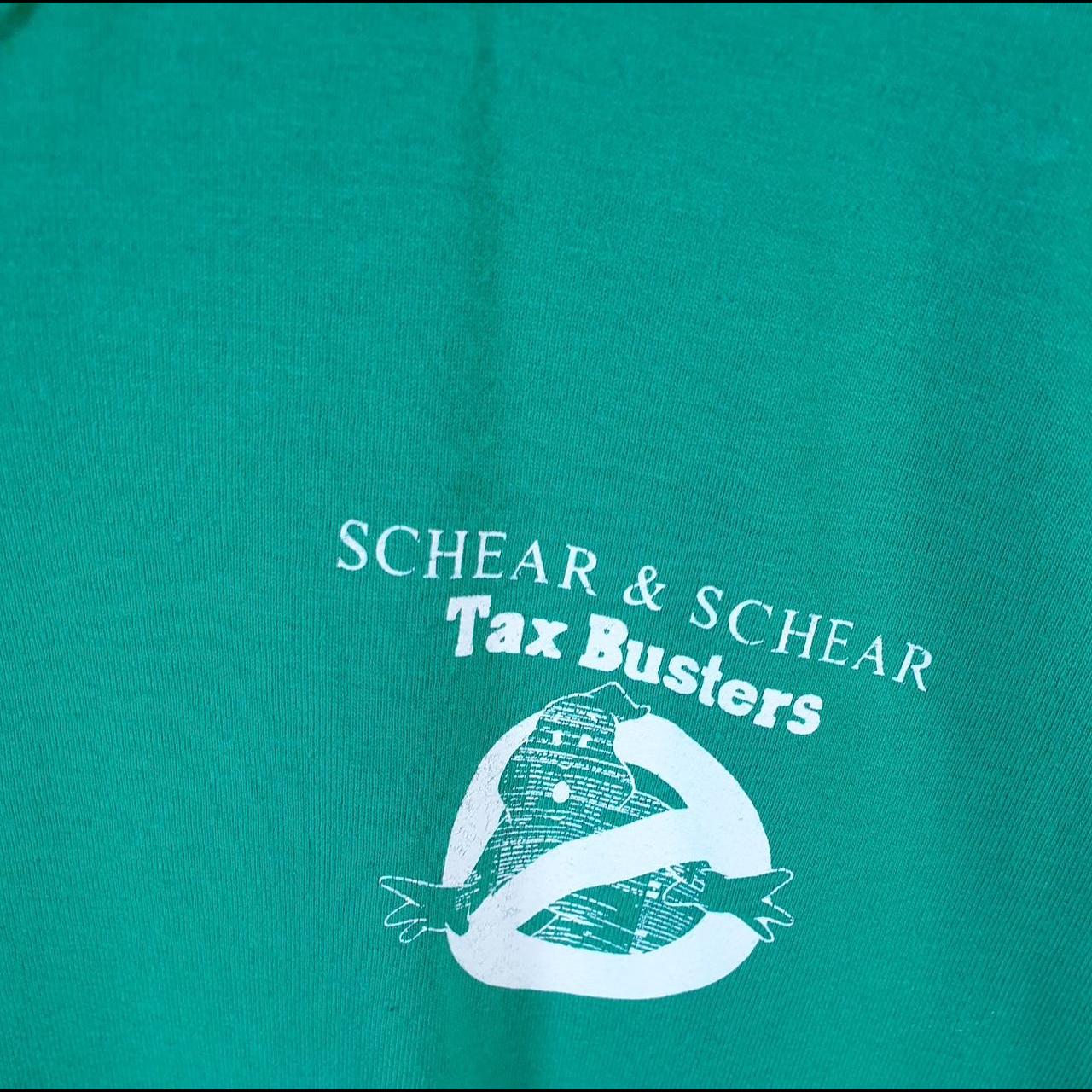 Vintage Bike Schear Tax busters 90s USA Single Stitch T Shirt Men’s XL Green