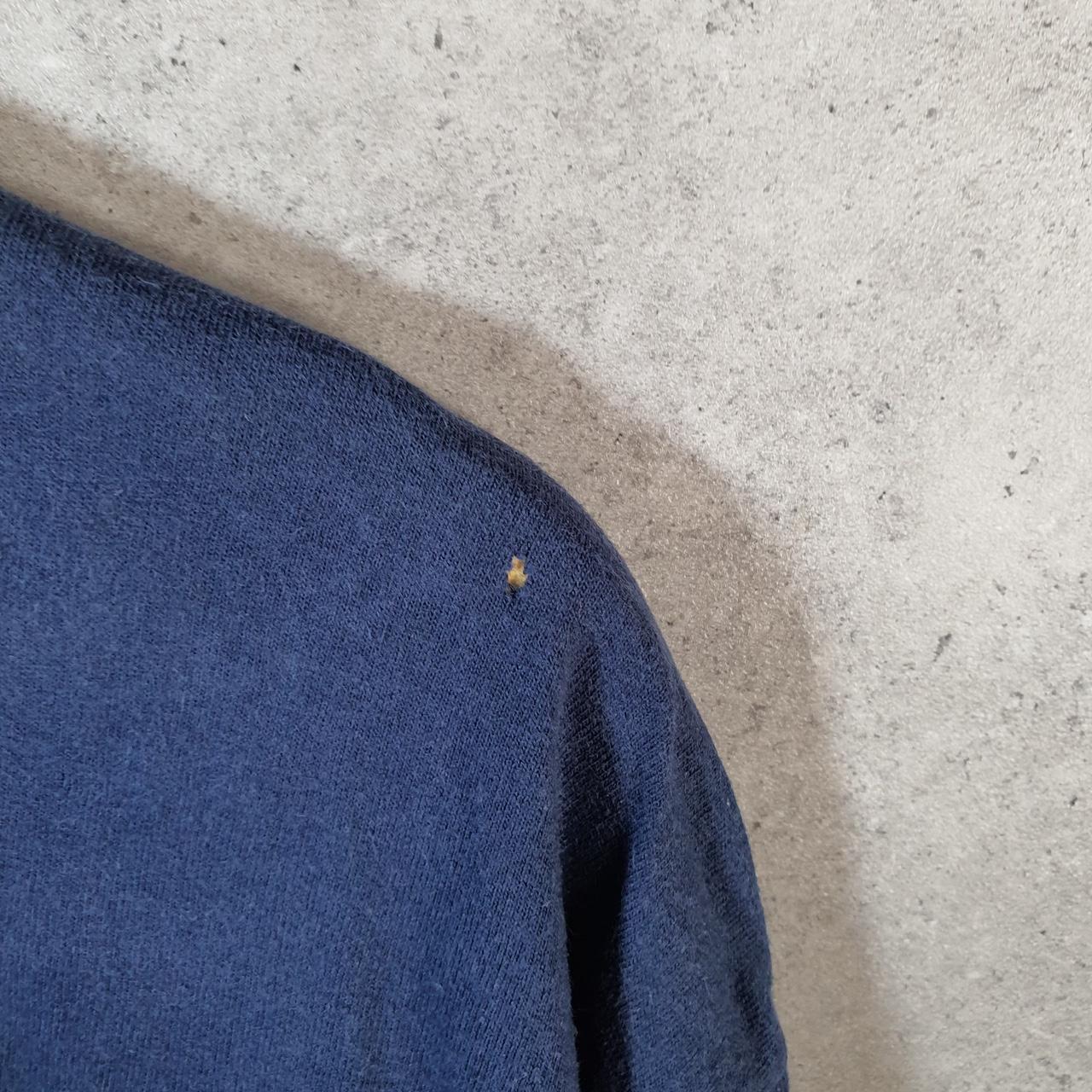 Vintage Nike Team West Virginia Mountaineers T Shirt Mens Large Blue Logo Swoosh