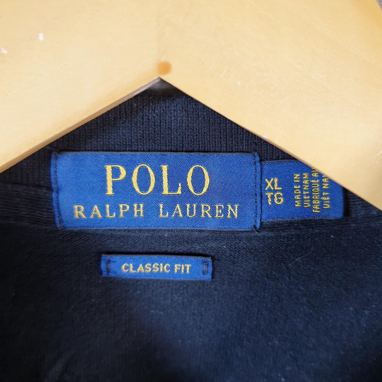 Vintage Ralph Lauren Polo Shirt Men’s XL Black Classic Fit Embroidered Pony