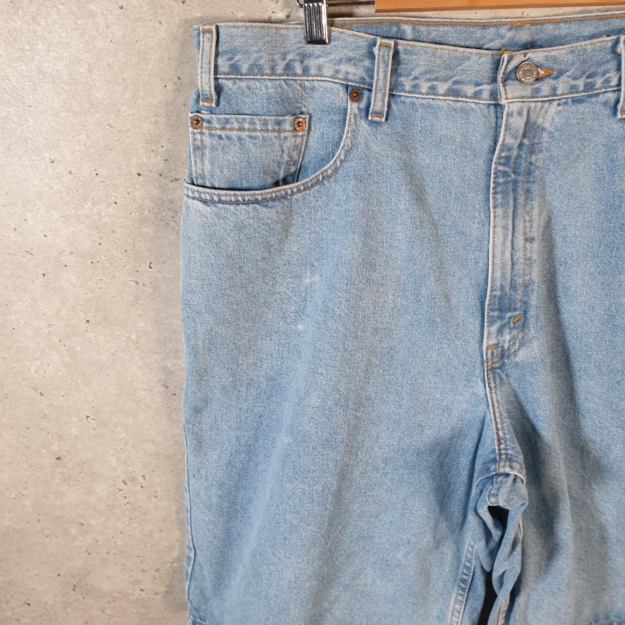 Vintage Levi’s 560 Baggy Shorts Jorts Cargo Mens W38 Blue Relaxed Denim