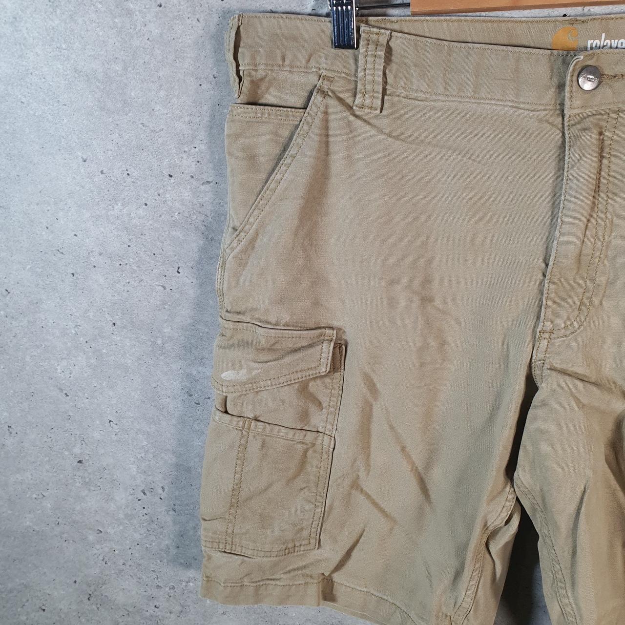Vintage Carhartt Baggy Carpenter Shorts Jorts Cargo Men’s W38 Brown Relaxed Fit Workwear A4692