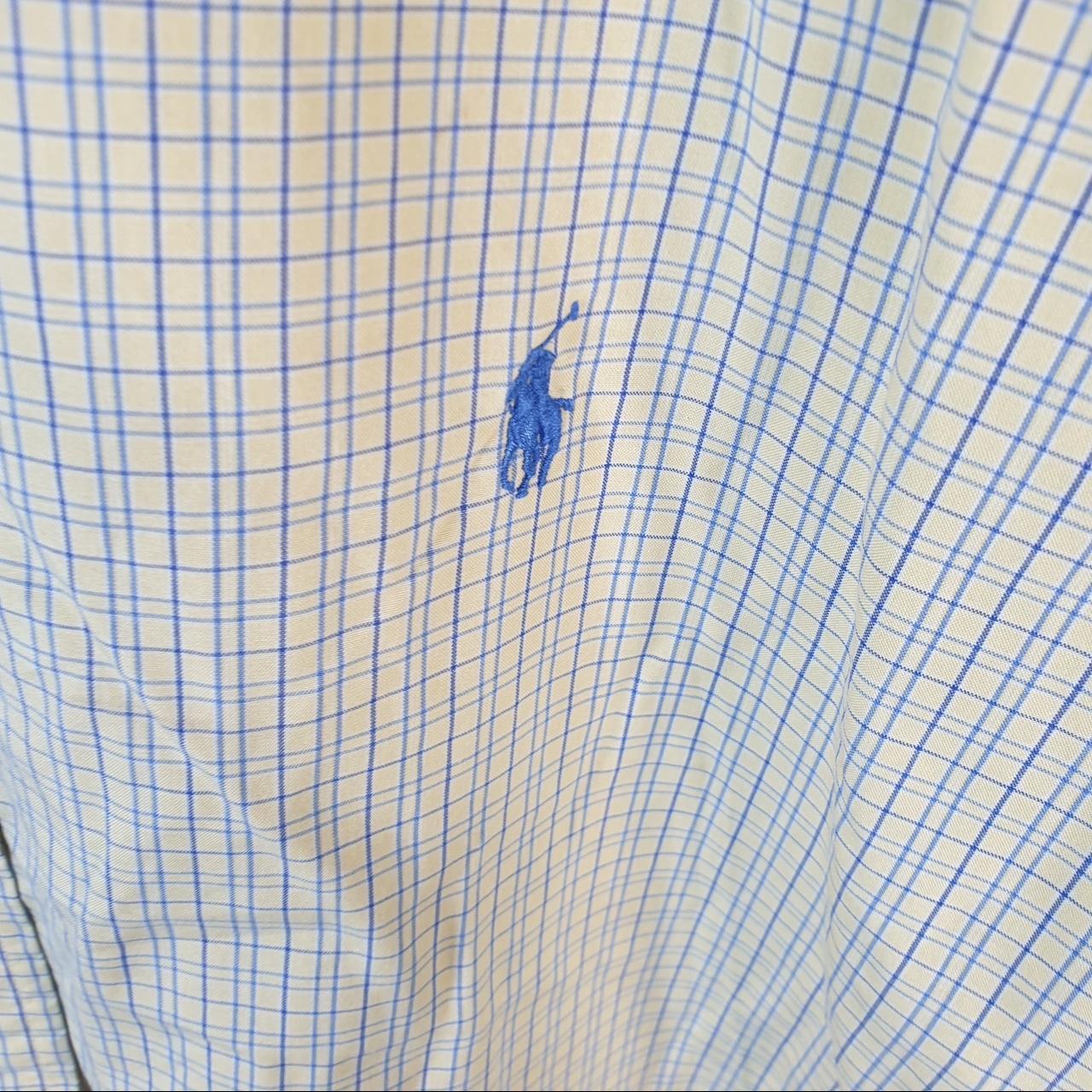 Vintage Ralph Lauren Button Down Shirt Men’s XL Classic Fit Checkered Pony Cotton