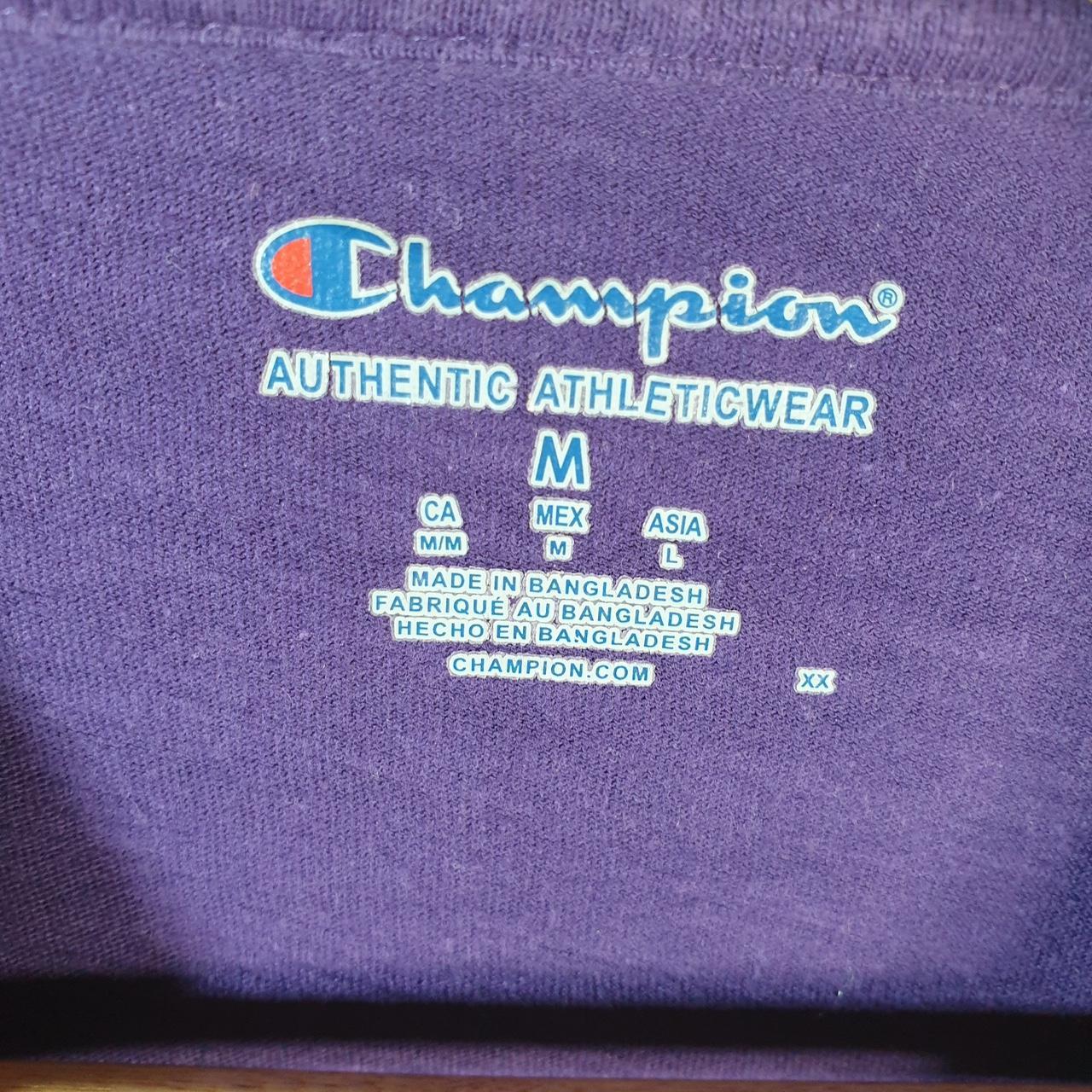 Vintage Champion Horned Frogs TCU Spellout T Shirt Men’s Medium Purple USA Athletic