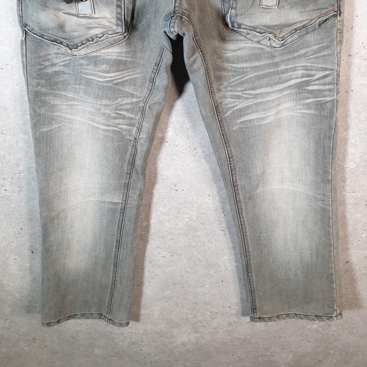 Vintage Epic Hero Baggy Y2K Hip Hop Jeans Mens W30 L30 Grey Denim Wide Leg Big Fish Vintage