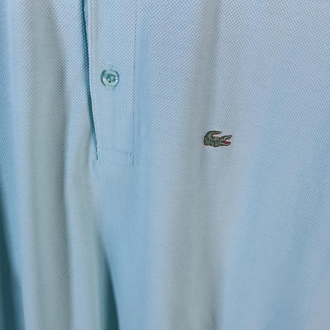 Vintage Lacoste Polo Shirt Men’s Medium Blue Classic Fit Embroidered Logo