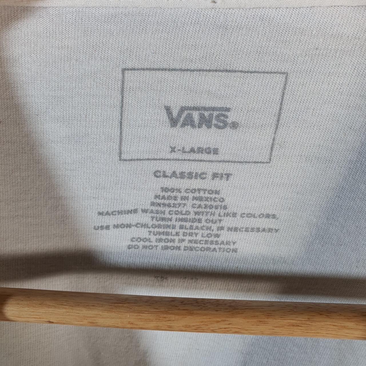 Vintage Vans Off The Wall T Shirt Shirt Men’s XL White Casual Logo Athletic