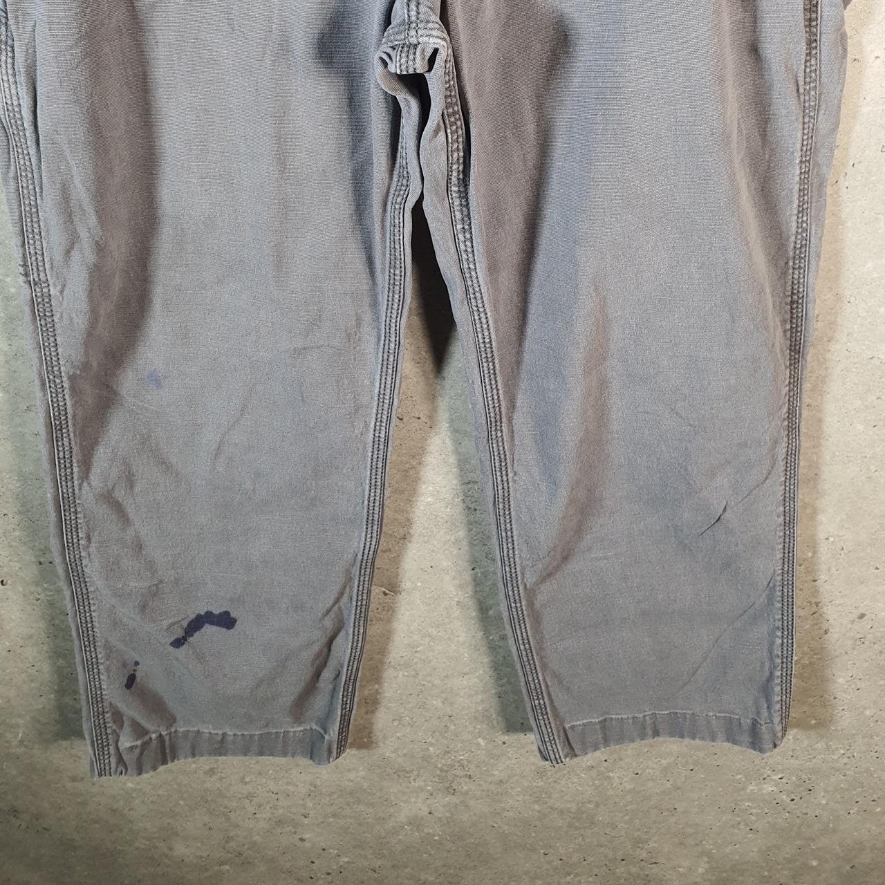 Vintage Carhartt Carpenter Trousers Mens W36 L26 Grey Relaxed Fit Workwear USA