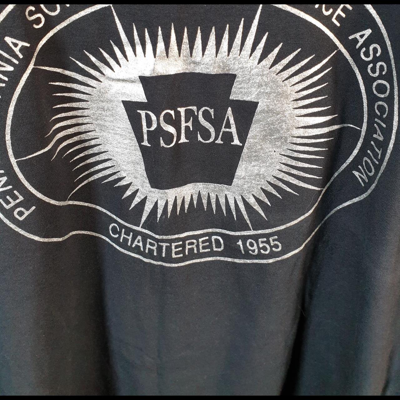 Vintage Best Fruit of the Loom Pennsylvania School USA Single Stitch T Shirt Men’s XL Black Big Fish Vintage
