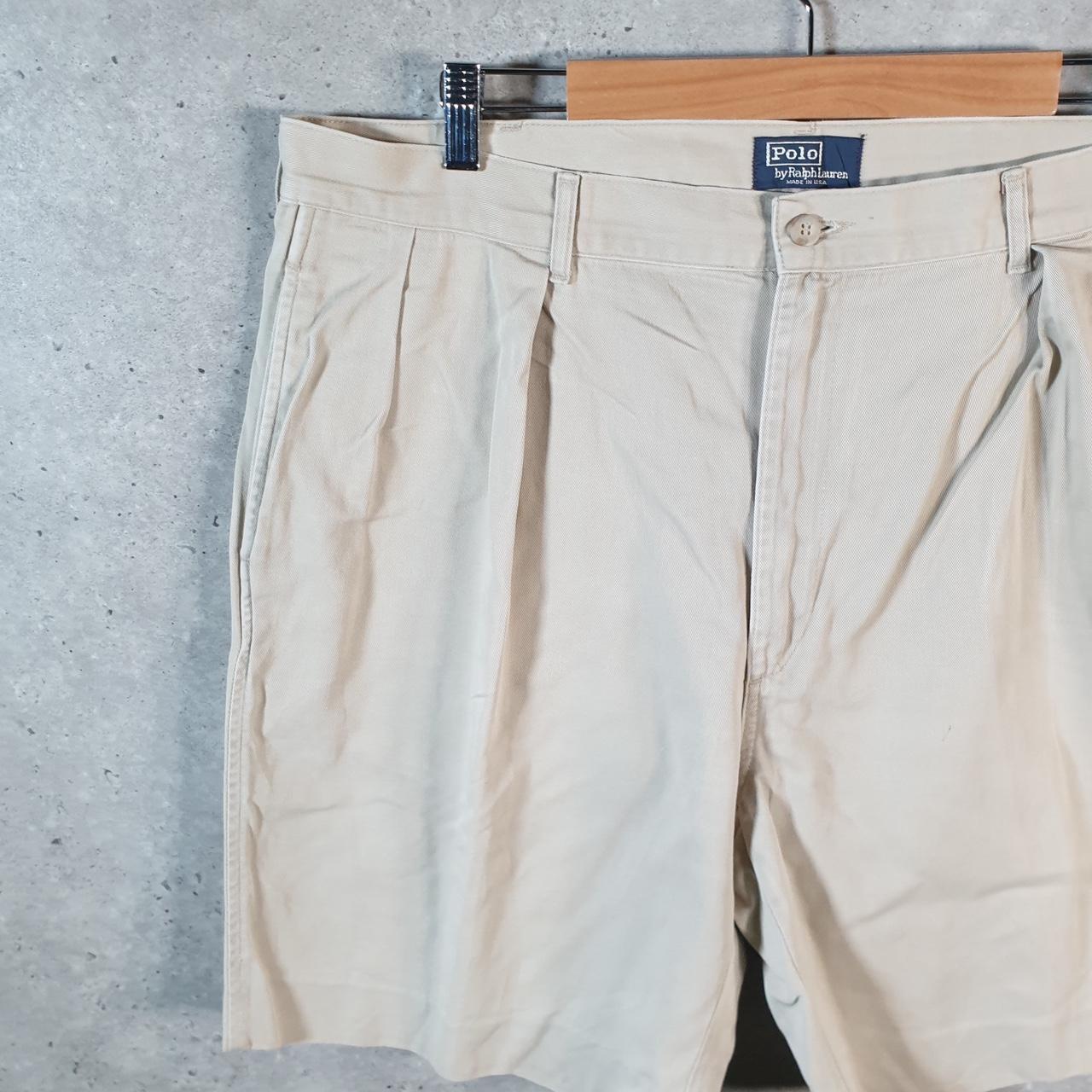 Vintage Ralph Lauren Polo Shorts Jorts Chino Cargo Men’s W40 Brown Baggy Cotton A4366