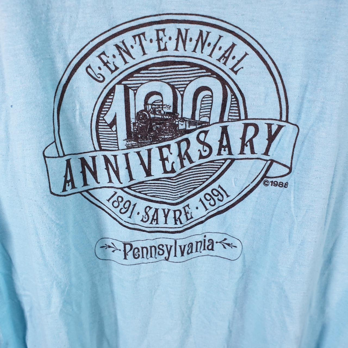 Vintage Screen Stars 1988 Pennsylvania USA Single Stitch T Shirt Men’s Large White Big Fish Vintage