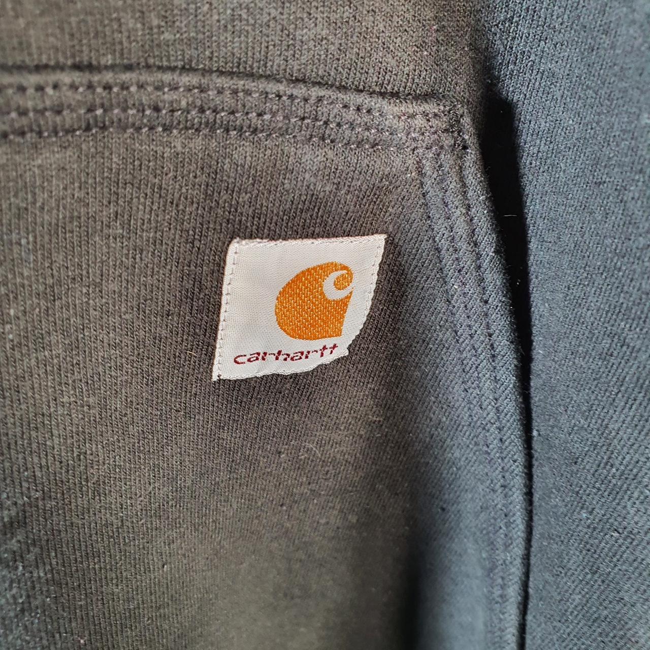 Vintage Carhartt Hoodie Men’s Medium Black Pullover Blank USA Original Fit