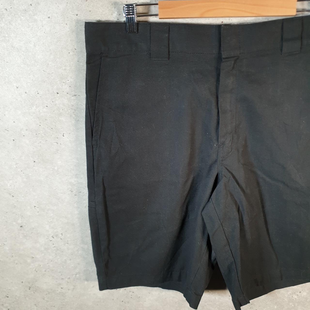 Vintage Dickies Flex Baggy Chino Shorts Jorts Cargo Mens W36 Black Loose Fit