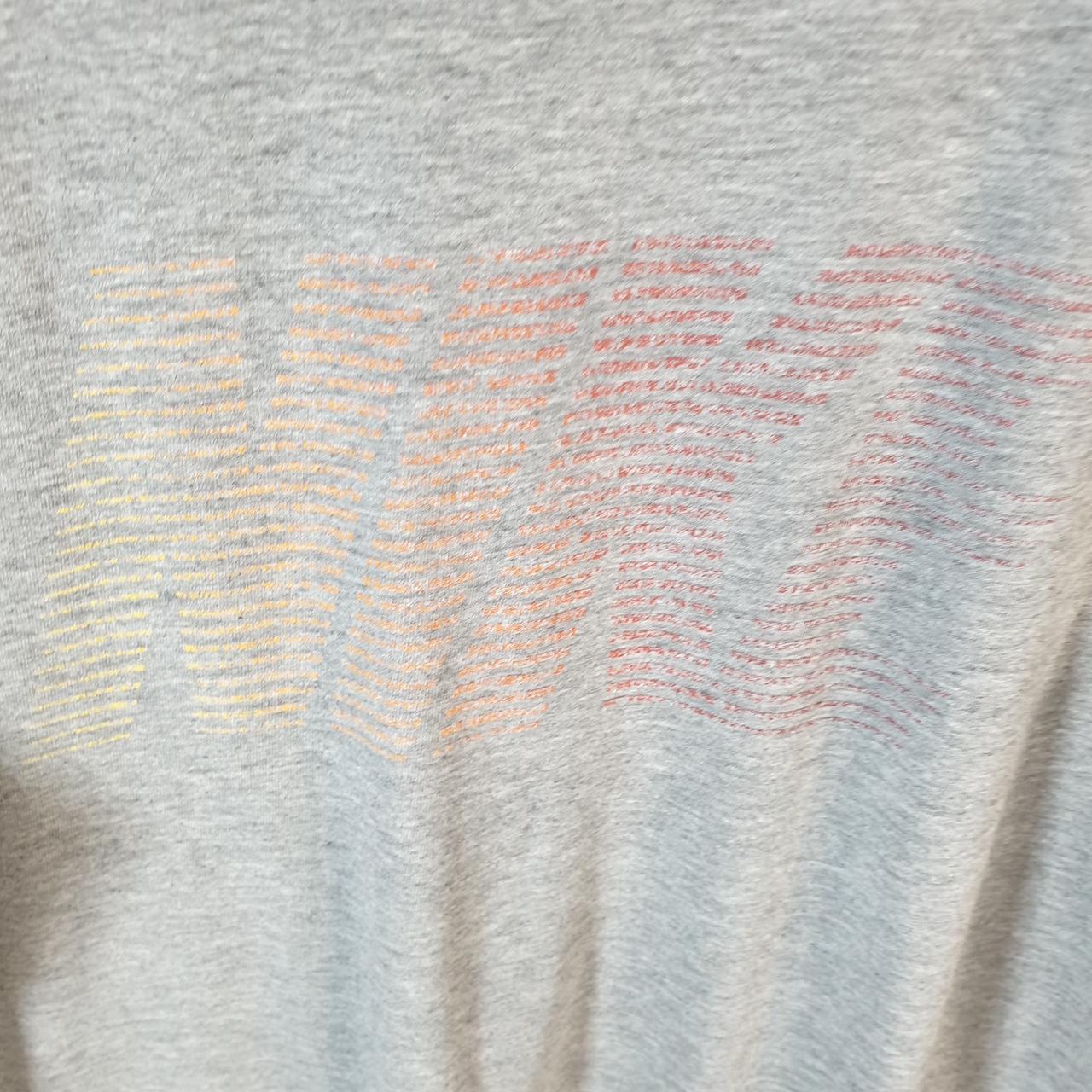 Vintage Nike Spellout T Shirt Men’s Small Grey Logo Printed Swoosh Athletic