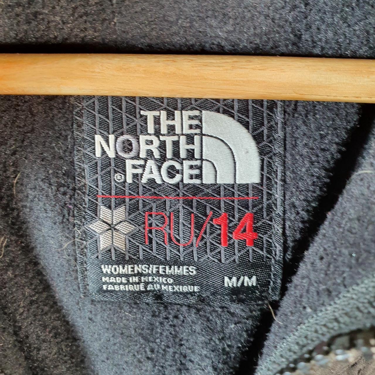 Vintage The North Face TNF Denali RU14 Fleece Sweatshirt Womens Medium Black Full Zip