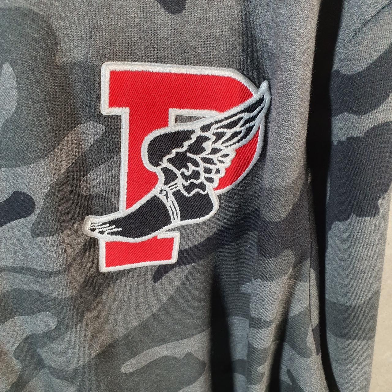 Vintage Ralph Lauren Polo P Crest Badge Sweatshirt Men’s 2XL Grey Cotton Full Zip Pony