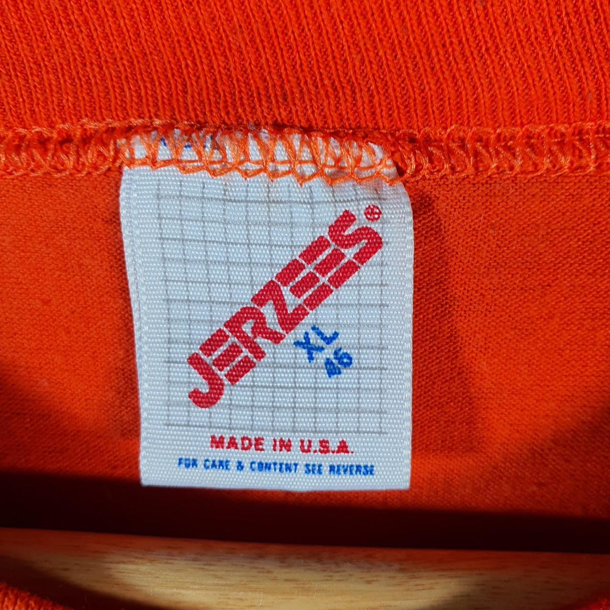 Vintage Jerzees Connecticut Medic USA 90s Single Stitch T Shirt Men’s XL Orange
