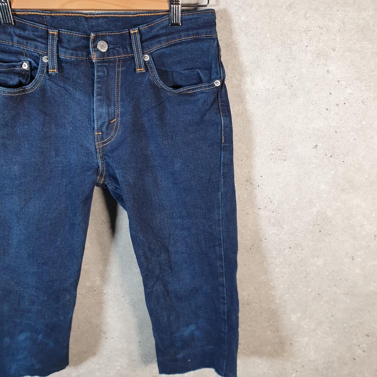 Vintage Levi’s 511 Midi Capri Shorts Jorts Cargo Womens W29 Blue Relaxed Denim