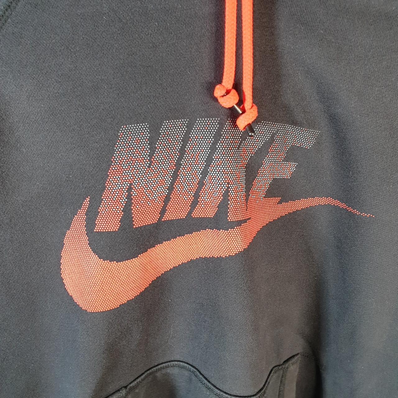 Vintage Nike Club Hoodie Men’s Large Black Spellout Swoosh Y2K Pullover