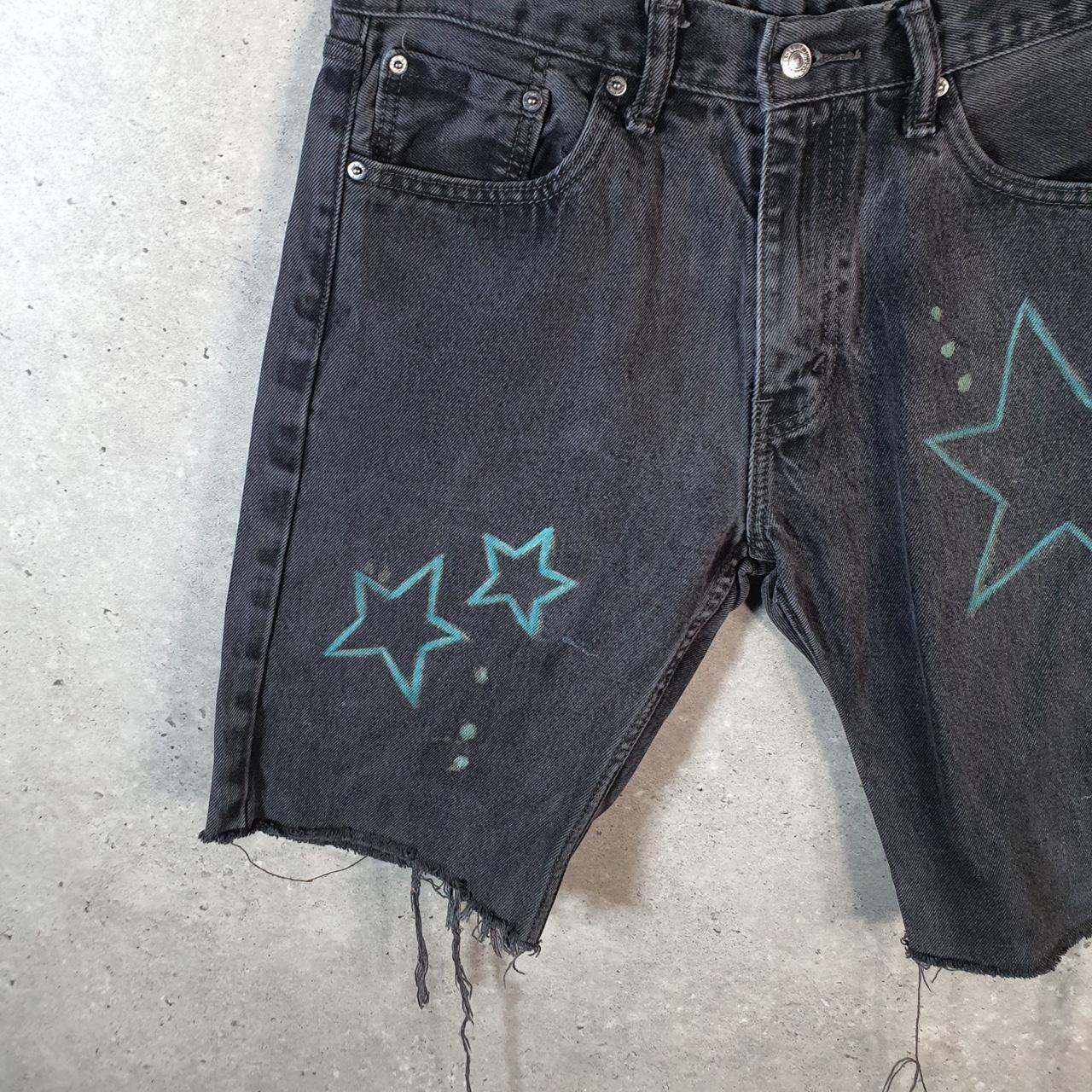 Vintage Levi’s 505 Baggy Shorts Jorts Cargo Mens W33 Grey Relaxed Denim