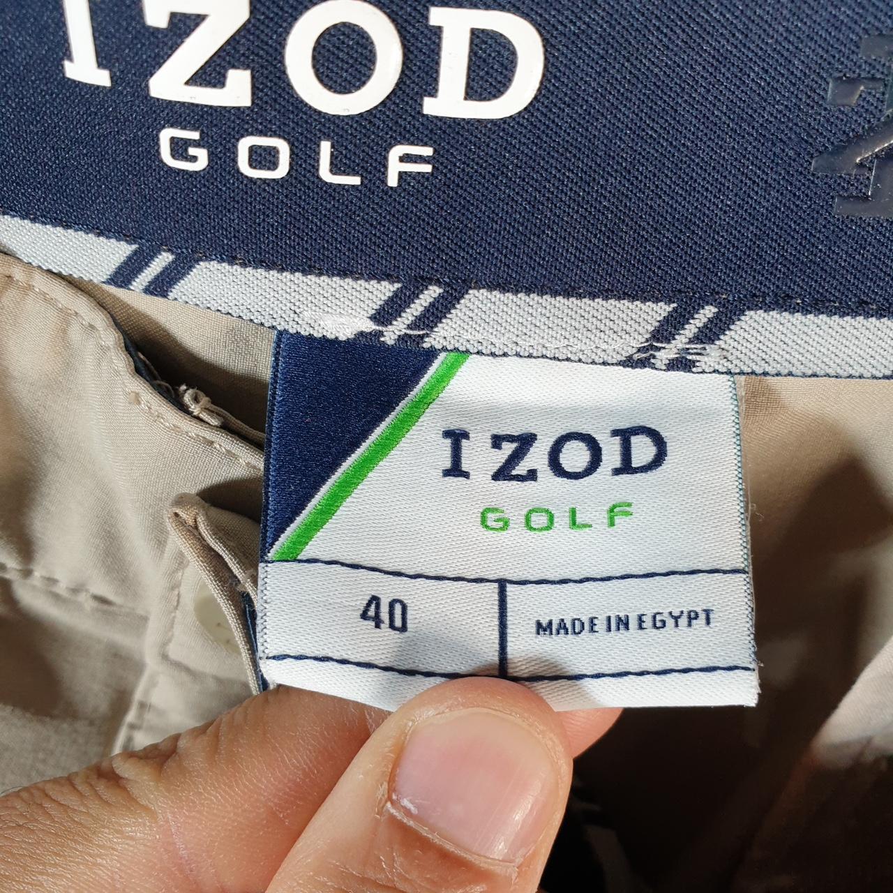 Vintage Izod Golf Chino Shorts Jorts Cargo Men’s W40 Brown Baggy Cotton