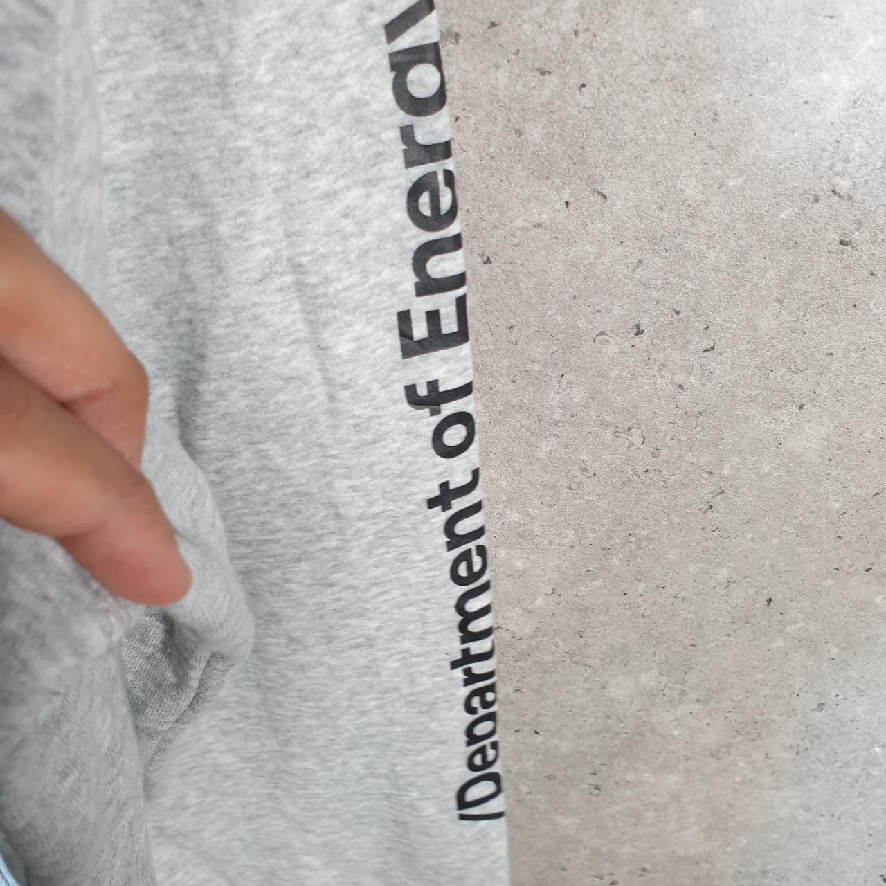 Vintage Russell Athletic Department Of Energy Hoodie Men’s XL Grey Full Zip Baggy