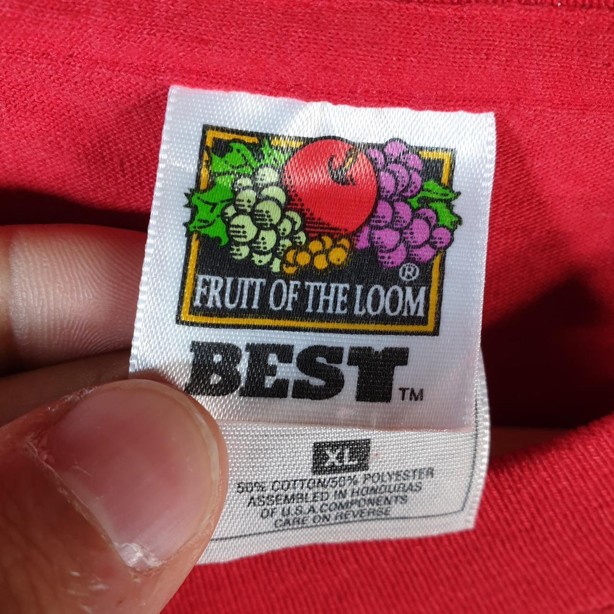 Vintage Best Fruit of the Loom Texas Retreat USA Single Stitch T Shirt Men’s XL Red Big Fish Vintage