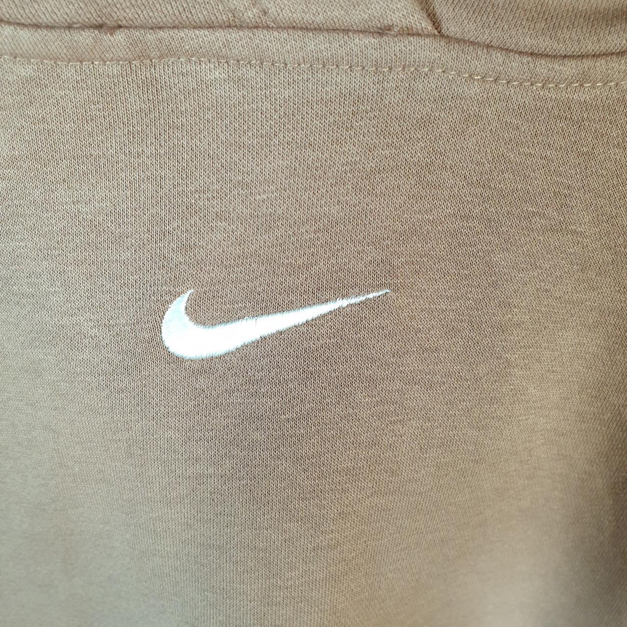 Vintage Nike Club Embroidered Hoodie Men’s XS Brown Swoosh Y2K Pullover