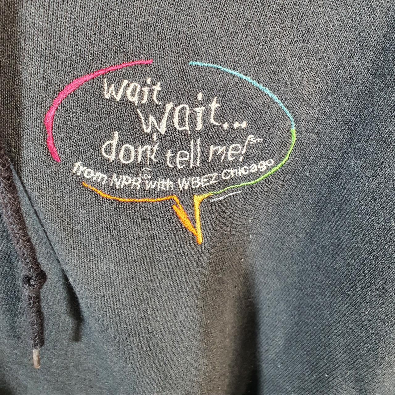 Vintage Lee Heavyweight Hoodie Men’s XL Grey Wbez Chicago Full Zip