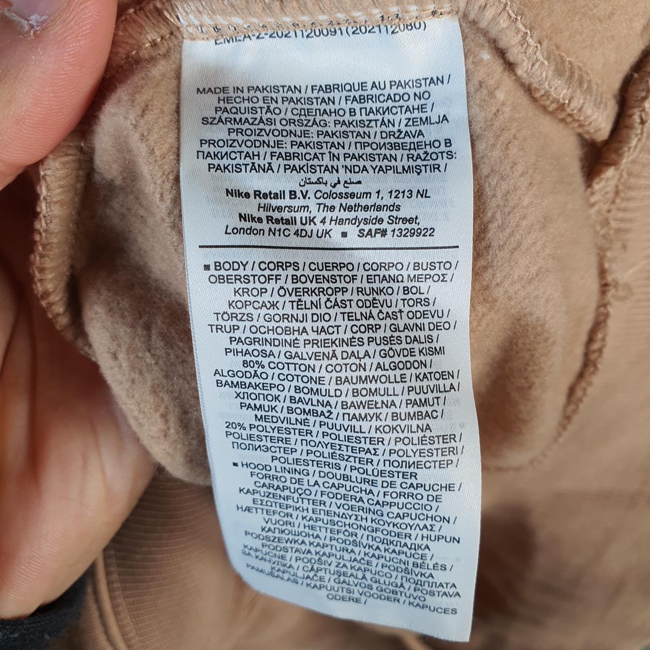 Vintage Nike Centre Swoosh Embroidered Hoodie Men’s XS Brown Y2K Pullover