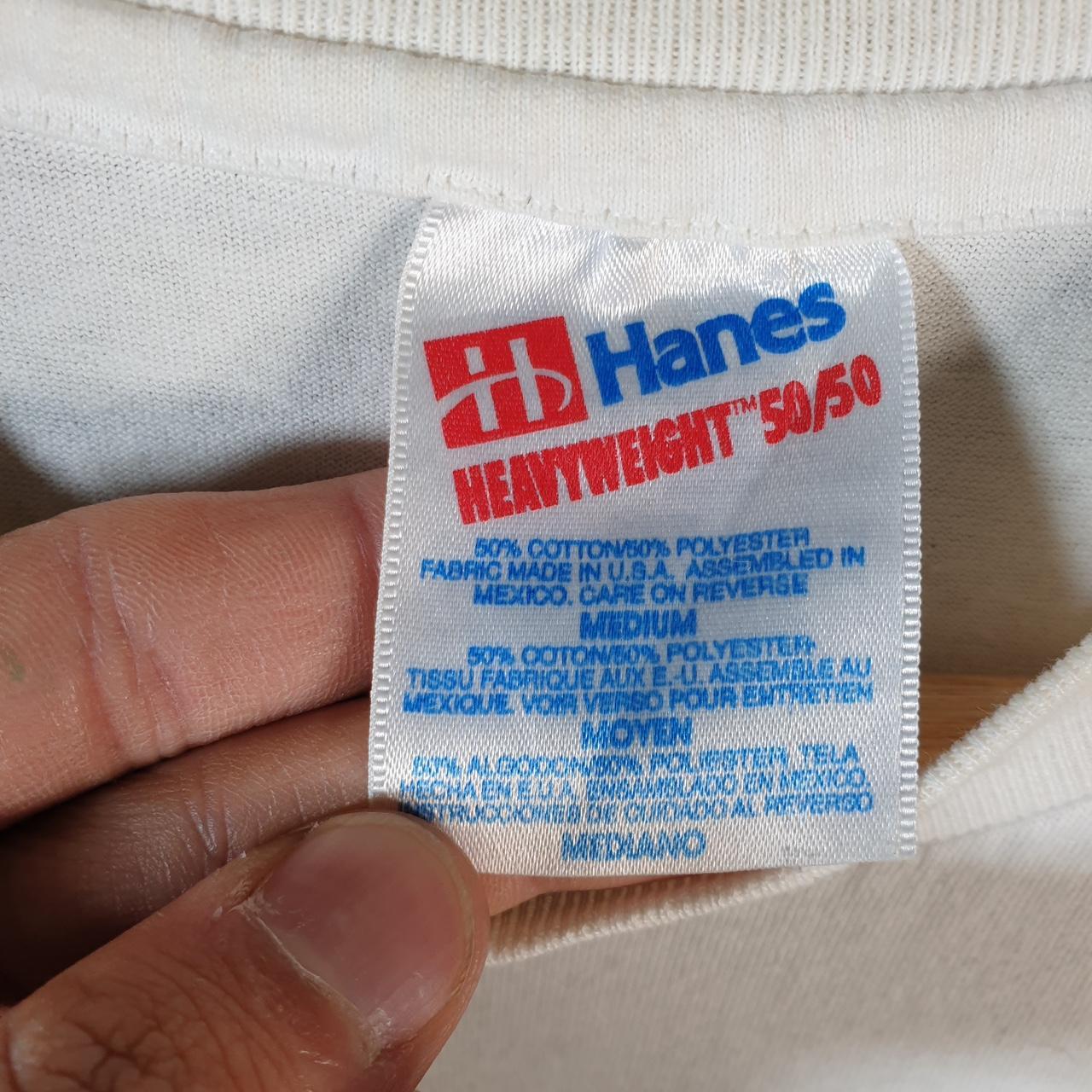 Vintage Hanes 1995 Wyoming USA Single Stitch T Shirt Men’s Medium White