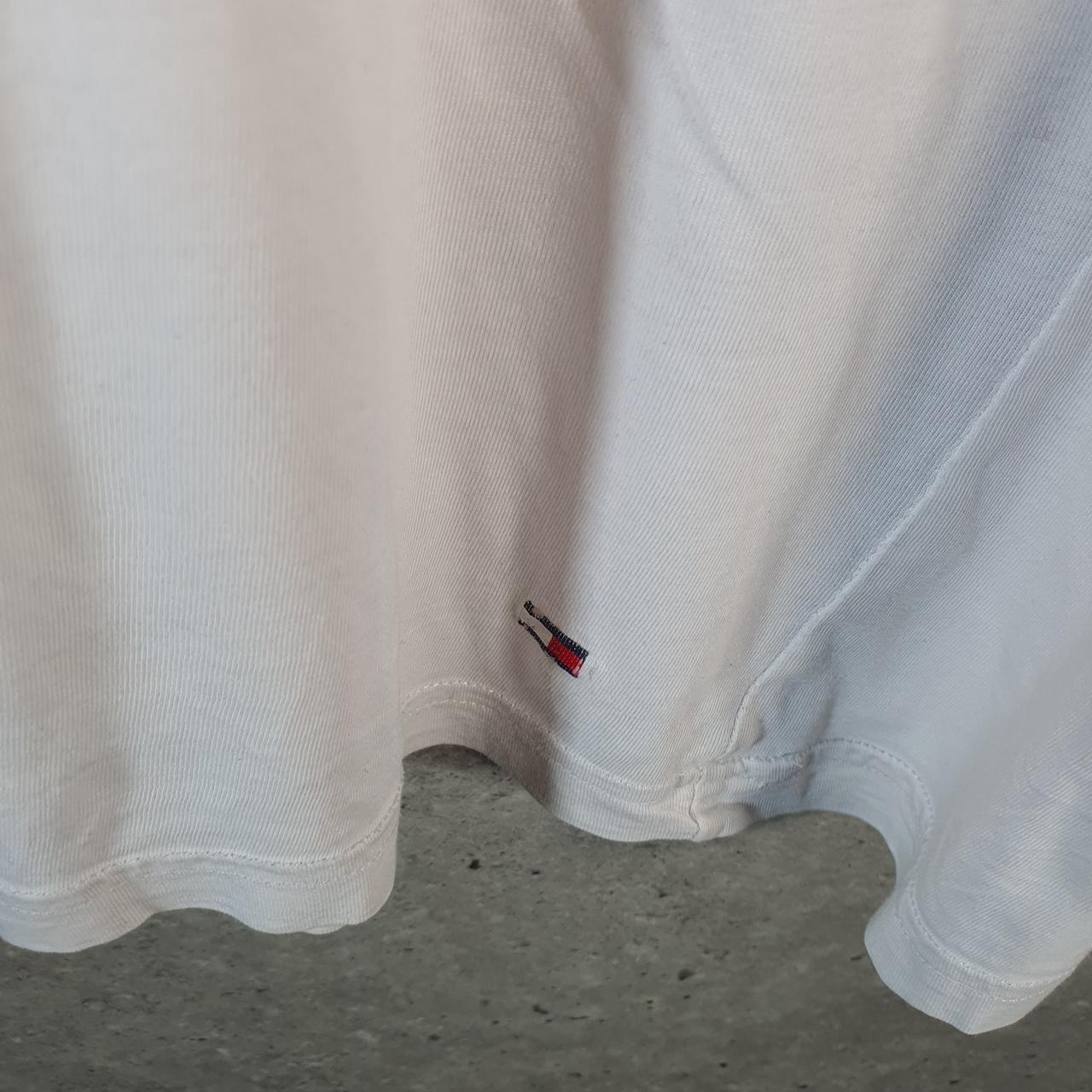 Vintage Tommy Hilfiger T Shirt Men’s Large White Classic Fit Embroidered Logo