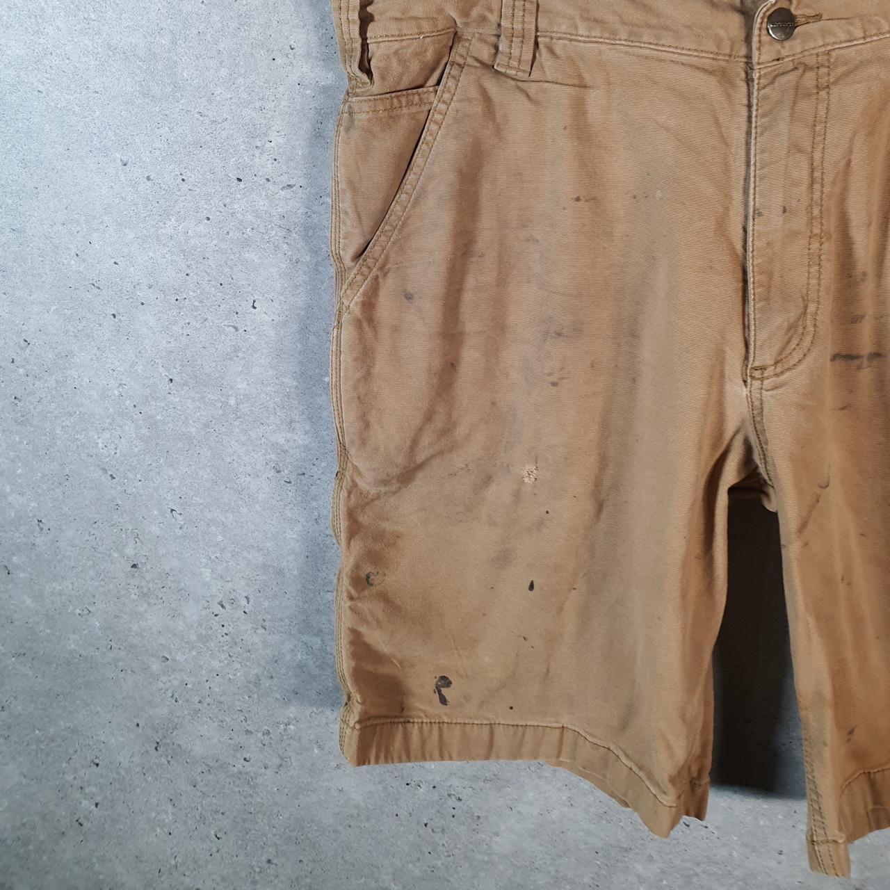 Vintage Carhartt Baggy Carpenter Shorts Jorts Cargo Men’s W36 Brown Relaxed Fit Workwear Big Fish Vintage