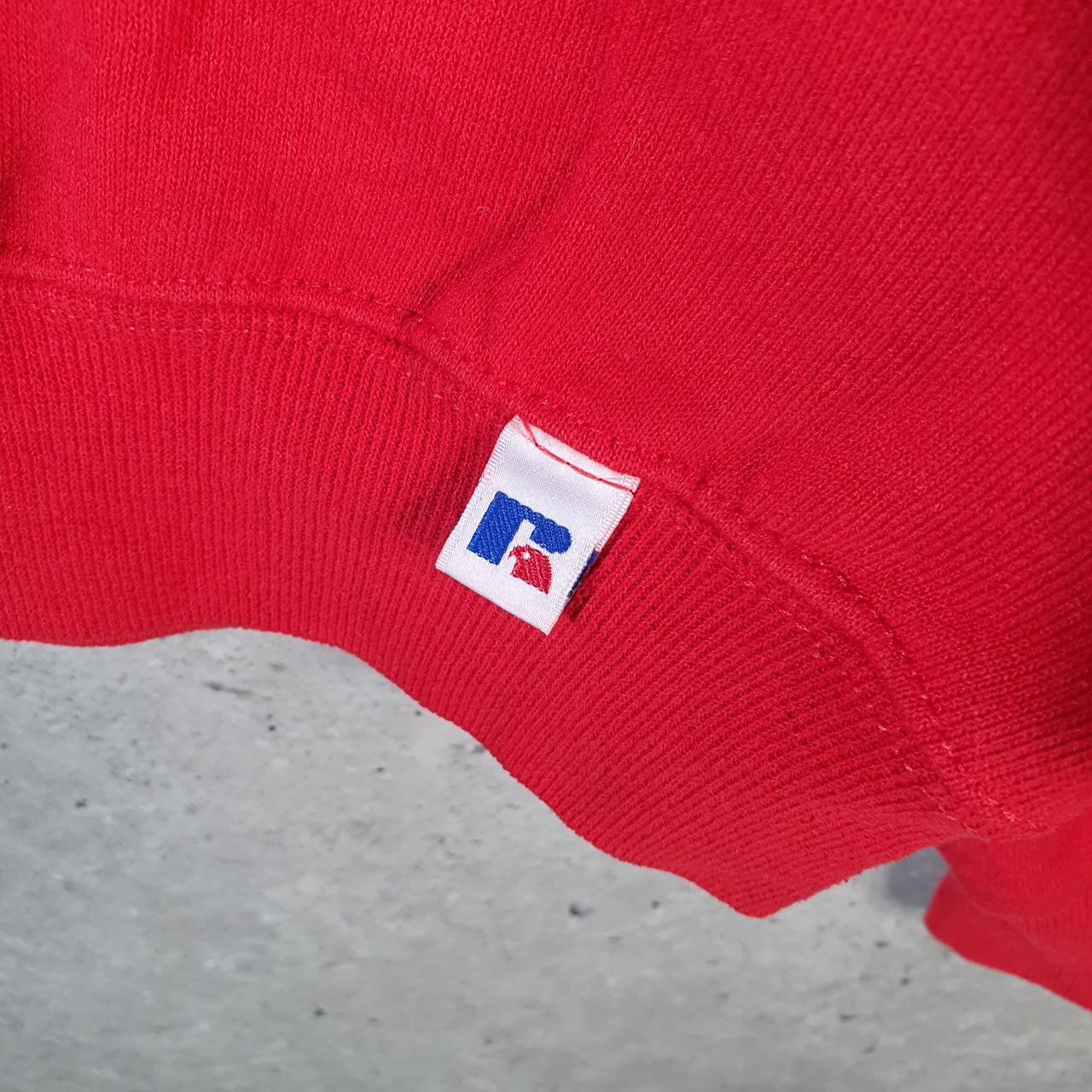 Vintage Russell Athletic Attitude Sweatshirt Men’s Small Red Baggy Blank