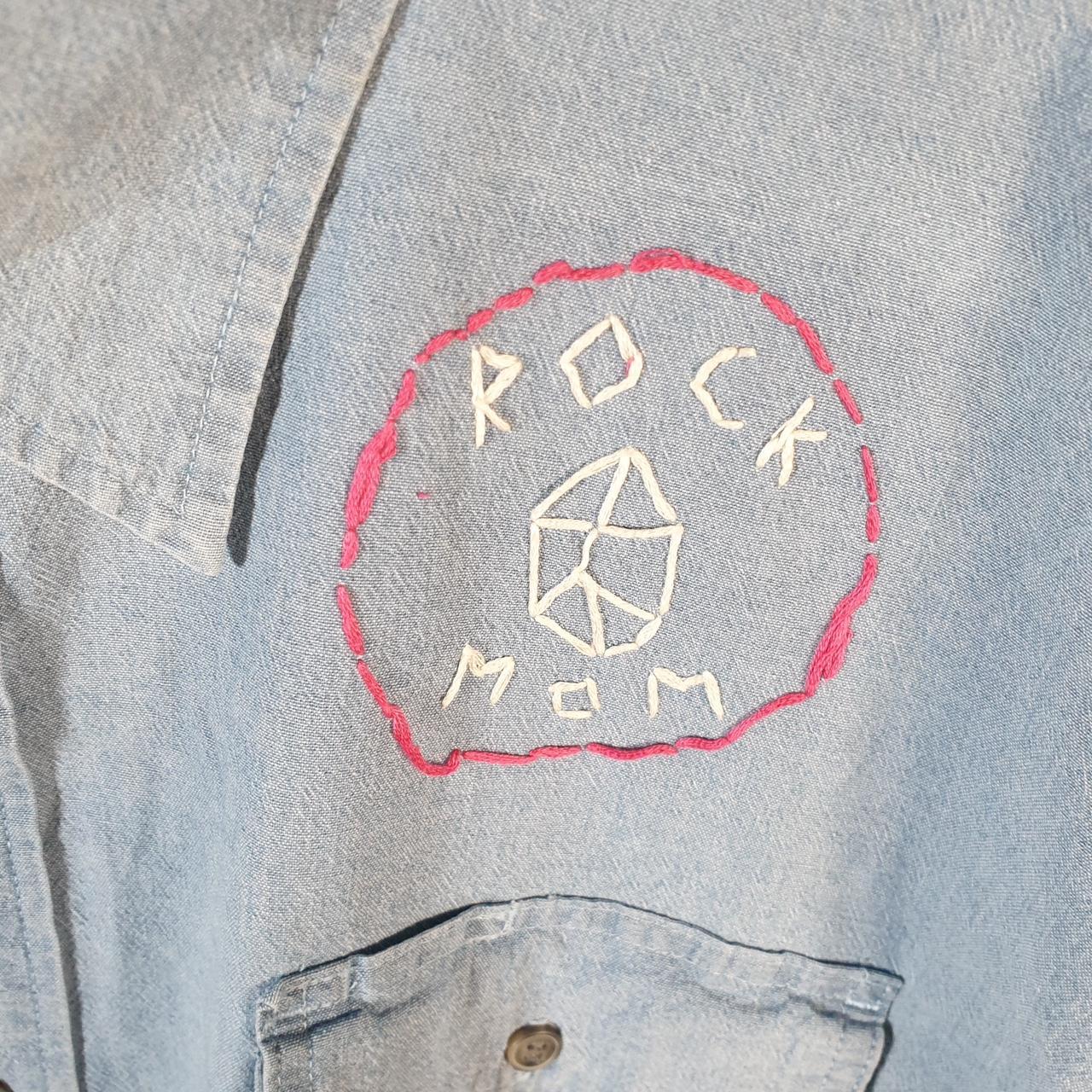 Vintage Wrangler Denim Jean Trucker Shirt Mens 2XL Blue Button