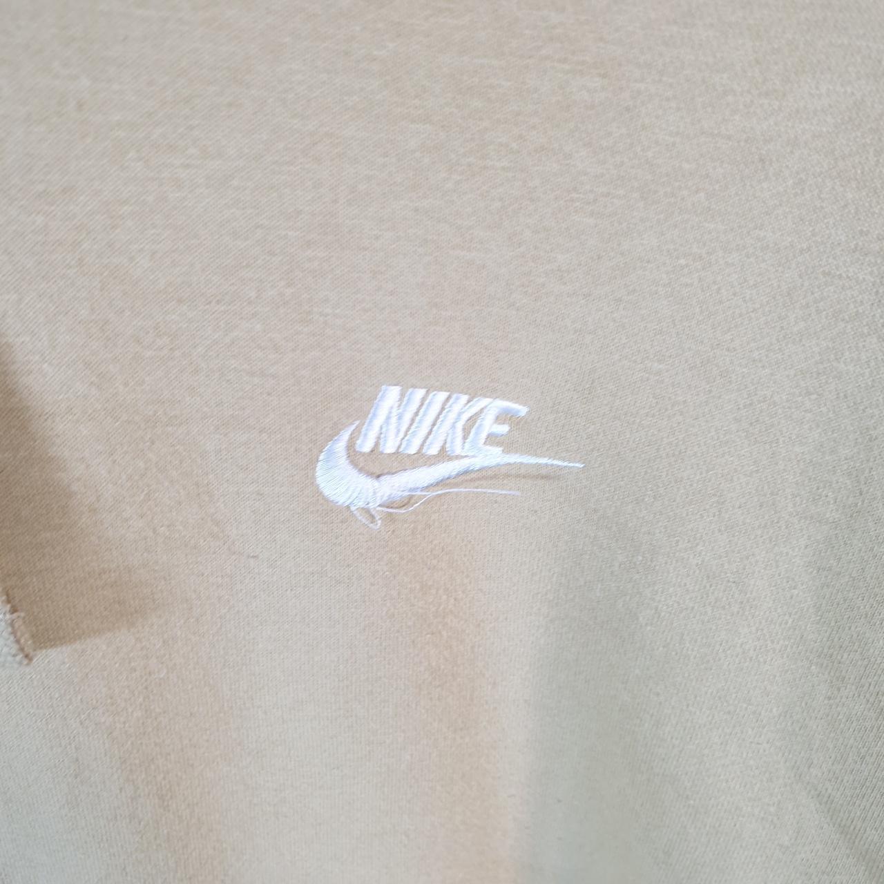Vintage Nike Club Hoodie Men’s Large Yellow Embroidered Y2K Pullover