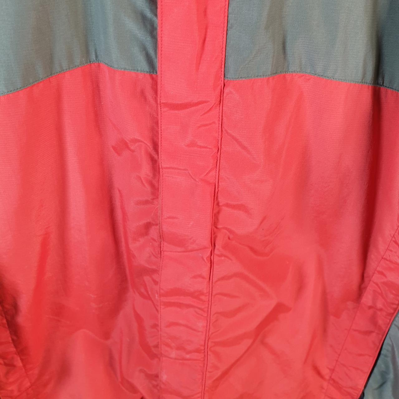 Vintage L.L. Bean GoreTex Outdoors Nylon Jacket Mens Large Red Full Zip Waterproof