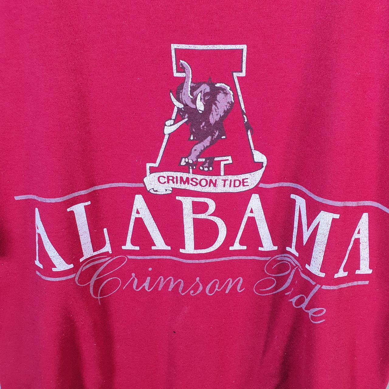 Vintage Jerzees Alabama Crimson Tide 90s USA Single Stitch T Shirt Men’s Large Red